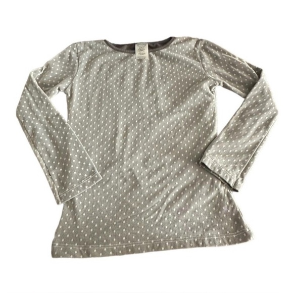 Persnickety Gray Dot Mesh Top size 10 - Picture 1 of 4